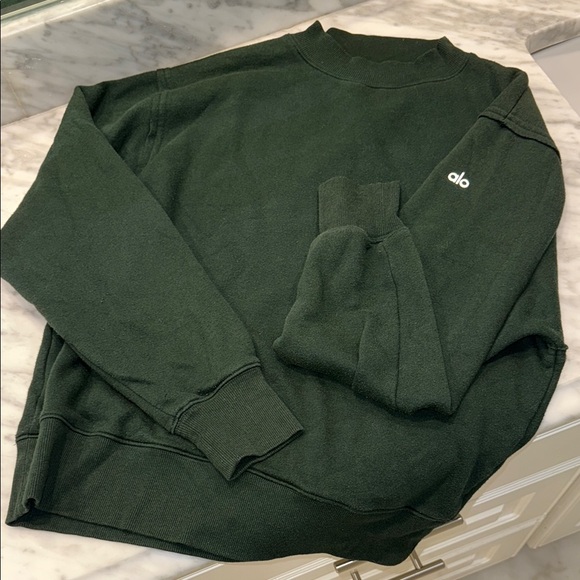 ALO Yoga Forest Green Sweater - Picture 1 of 4